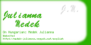 julianna medek business card